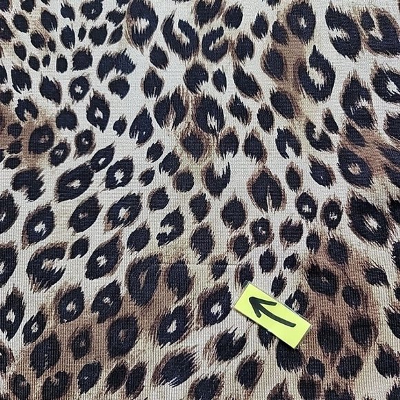 August Silk Knit Leopard Print Top 3/4 Sleeve Silk Blend Women's Size L VTG - Picture 8 of 13